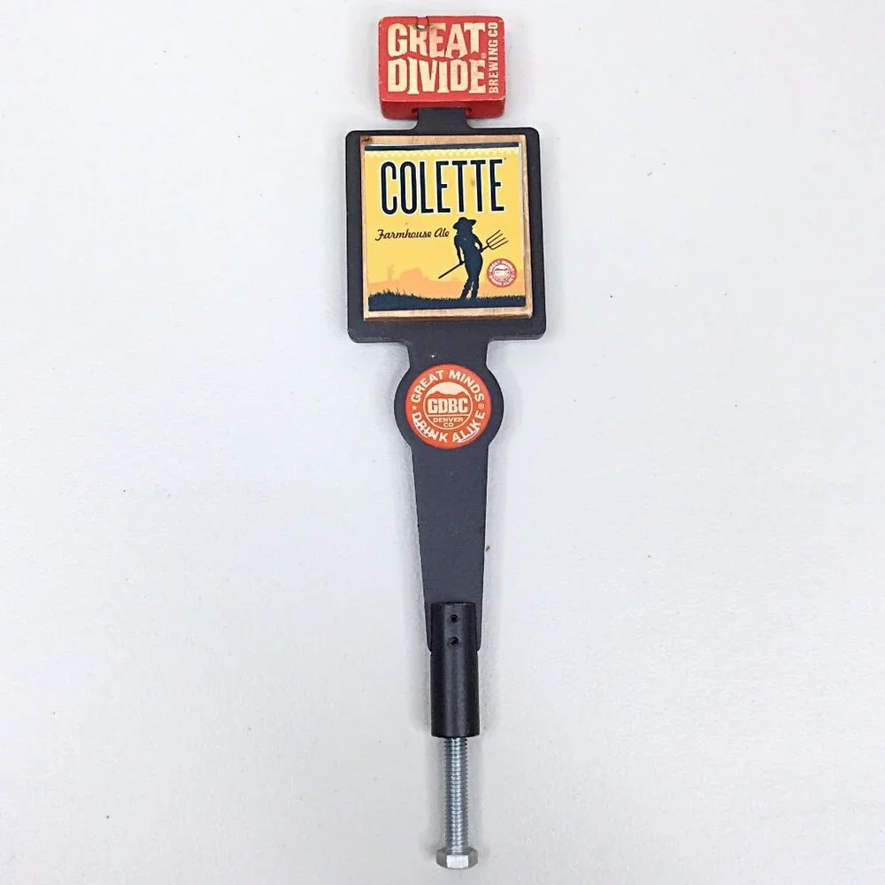 Great Divide Brewing Co Tap Handle Pull Colette Farmhouse Ale Beer Denver CO